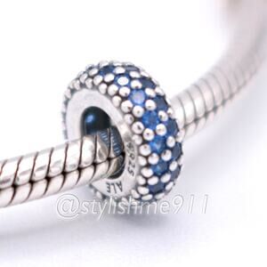 Authentic PANDORA Inspiration Within Spacer with Blue Crystal